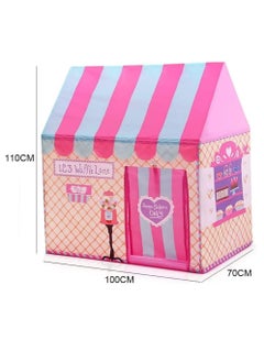 Dubkart Play Tent Toy Pink Portable Foldable Tipi Folding Indoor Outdoor Colorful Play House Game Tent  - Image 2