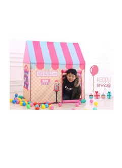 Dubkart Play Tent Toy Pink Portable Foldable Tipi Folding Indoor Outdoor Colorful Play House Game Tent  - Image 4
