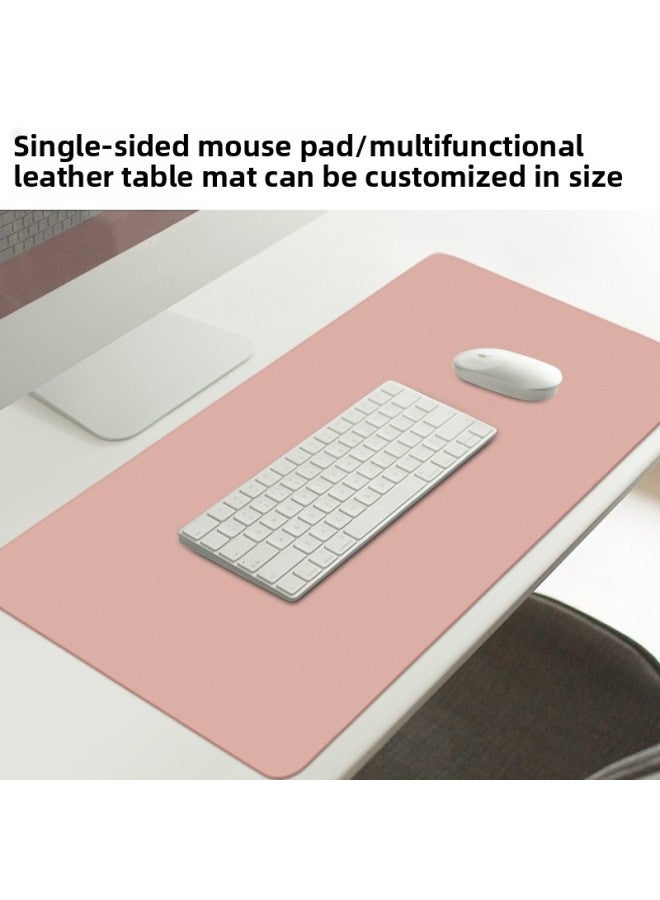 Source Leather Mouse Pad Oversized Desk Pad Office Computer Waterproof Student Writing Desk Pad Logo Printing-Color:120*60cm-Pattern:Single-sided White - Image 4