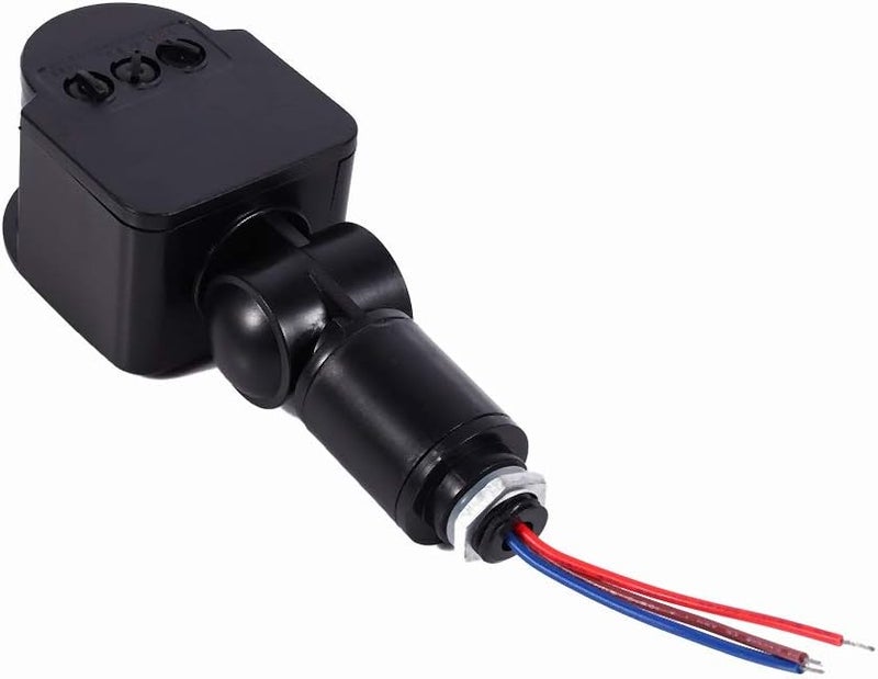 klarako LED Outdoor 90~250V 180 Degree Security Infrared PIR Motion Sensor Detector Wall Light Switch Motion Sensor Detector Switch Black Safe Practical - Image 4