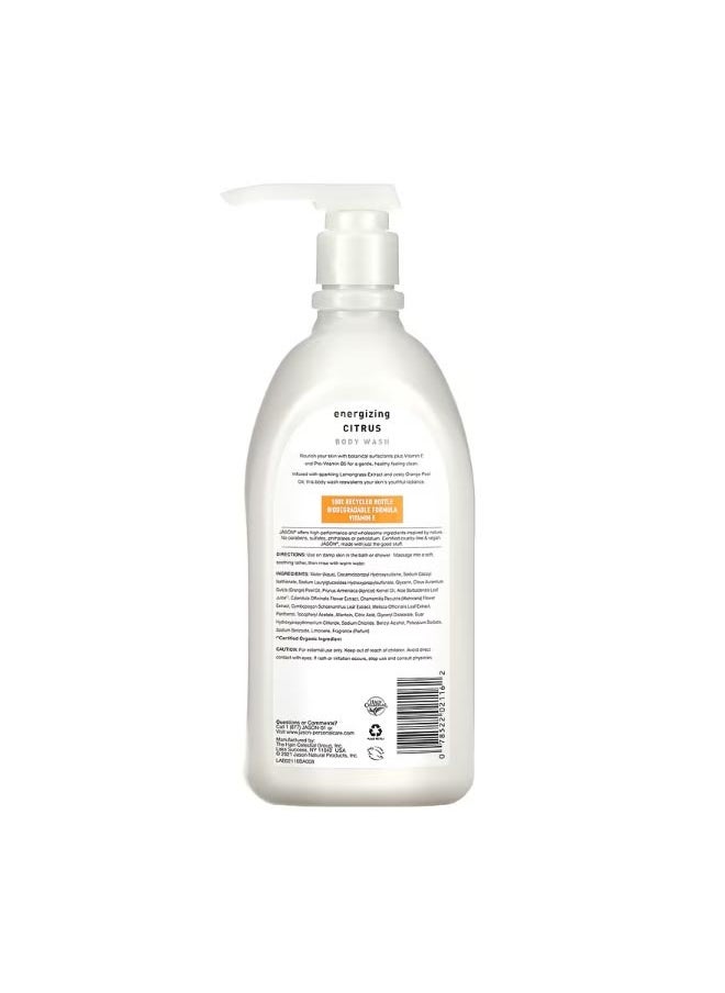 جيسون ناتشورال - Body Wash Energizing Citrus 30 fl oz 887 ml - Image 1