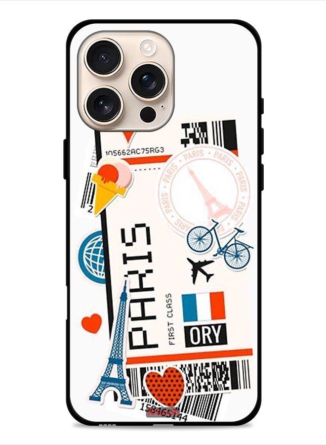 Tolwak Apple iPhone 16 Pro Protective Case Cover Paris Sticker - Image 1