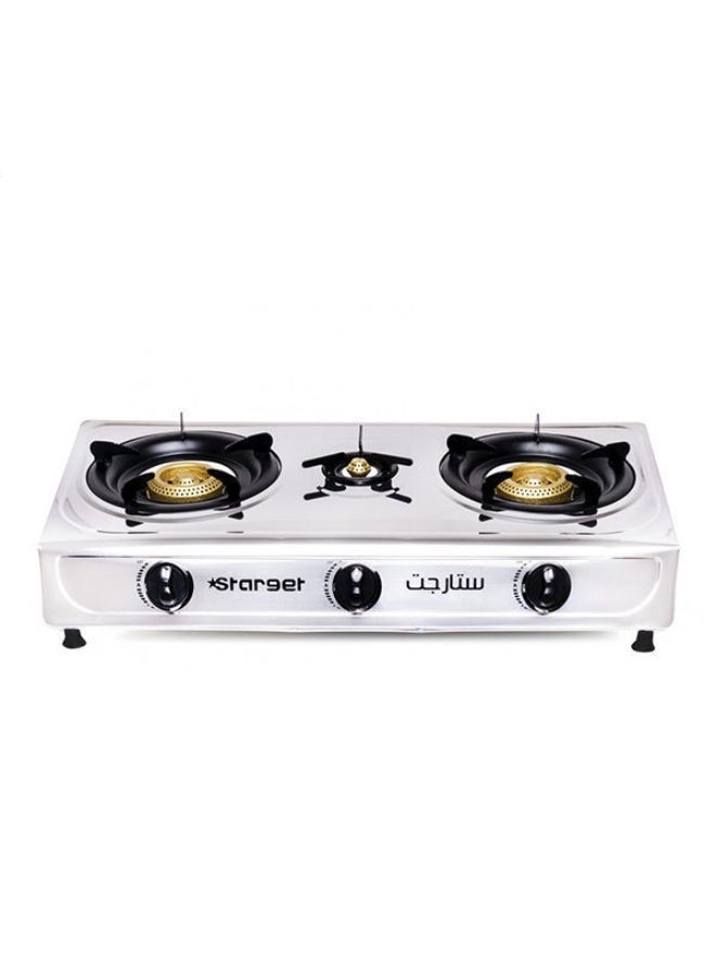 Starget Stargate 3-burner stainless steel gas hob - ST-3000 - Image 1