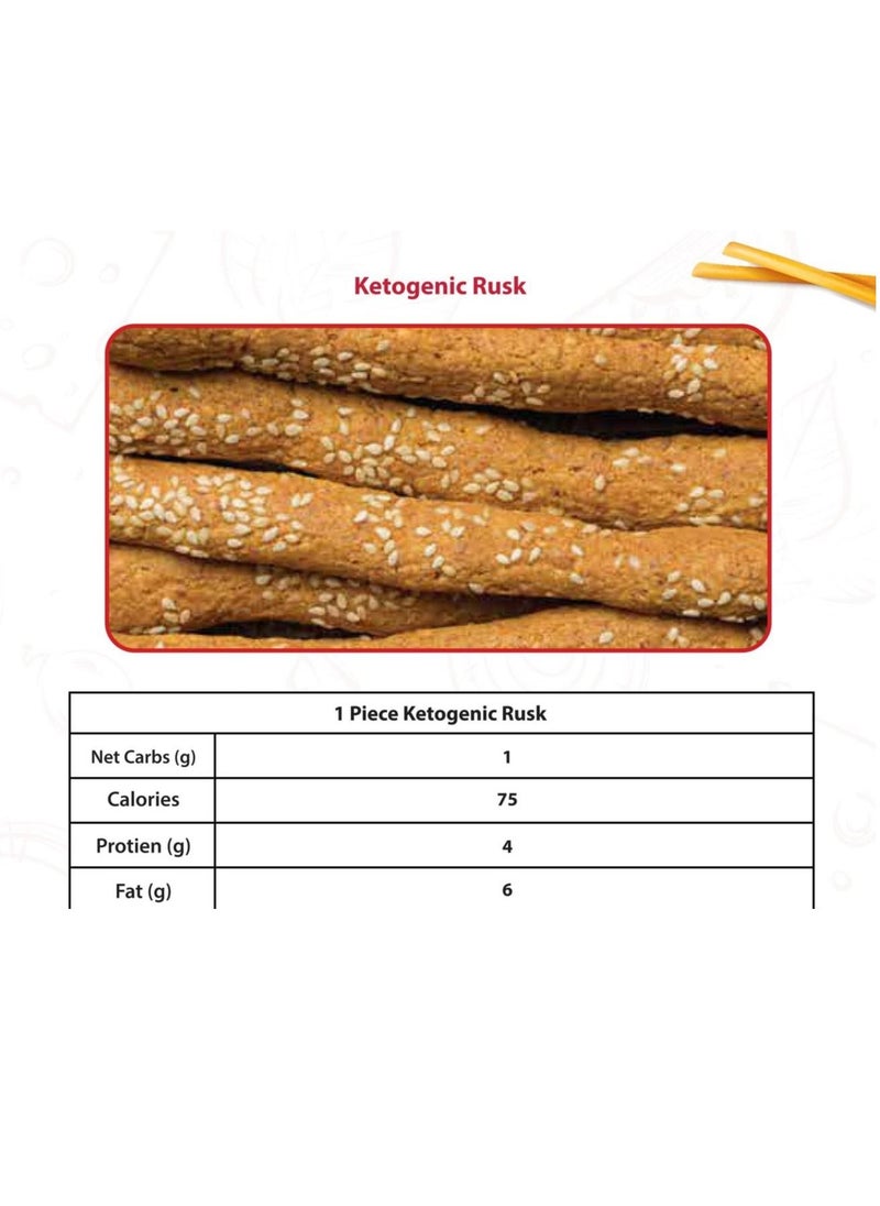 KETO ROCKETS - Fresh Rusk - Keto - Diet -  Gluten Free - 12 Pieces - Image 1