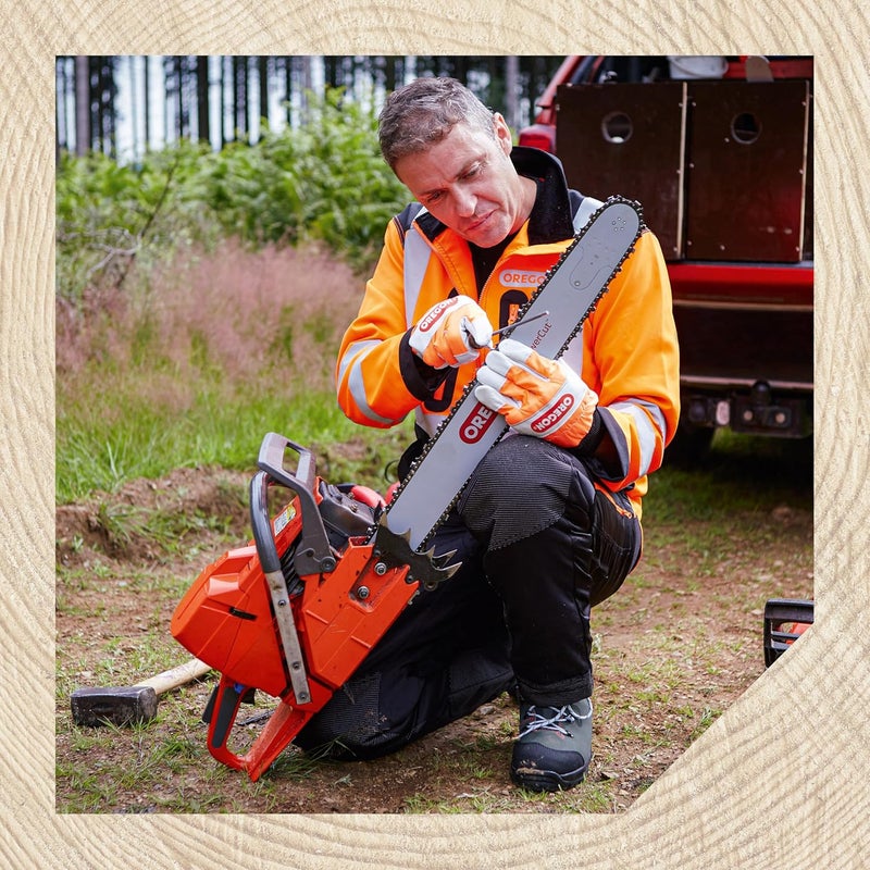 Oregon 13/64" (5.2mm) Professional Round Chainsaw Chain Sharpening Files for 3/8", .404" Stihl Chains, 12 Pack (70505) Black - Image 5