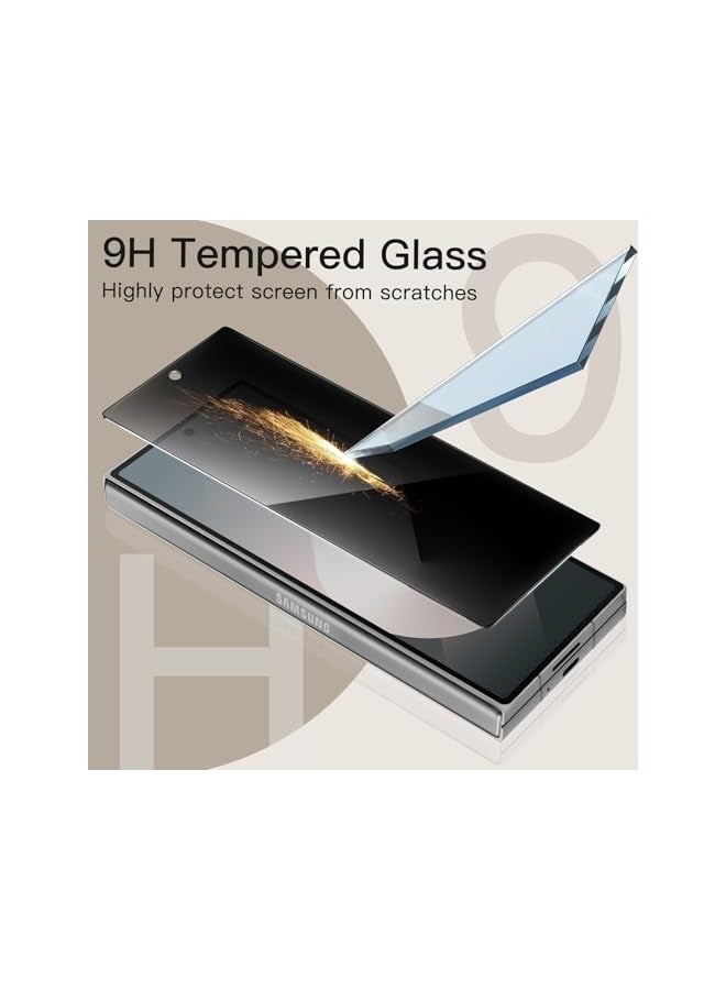 JETech Front Privacy Screen Protector for Galaxy Z Fold 6, Anti-Spy Tempered Glass Film with Easy Installation Tool, Case-Friendly, 2-Pack - Image 4