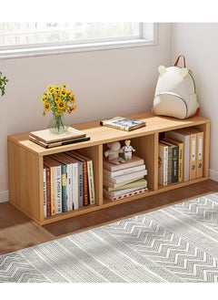 XiuWoo High-Capacity Free-Standing Wood Bookcase Racks, Floor-to-Ceiling Home Storage Cabinets, Multi-Layer Low Lattice Cabinets, Multipurpose Display Organizer Shelf for Home Office  - Image 1