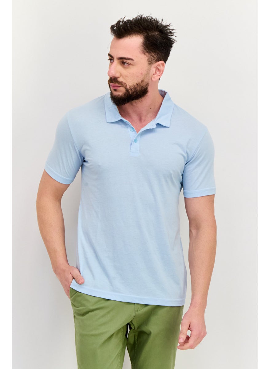 Men Regular Fit Solid Short Sleeve Polo Shirt, Light Blue - pzsku/ZA777F6994F39438D9434Z/45/_/1737642084/55c5ce4d-ea29-41ed-b7bf-e618726f3aea