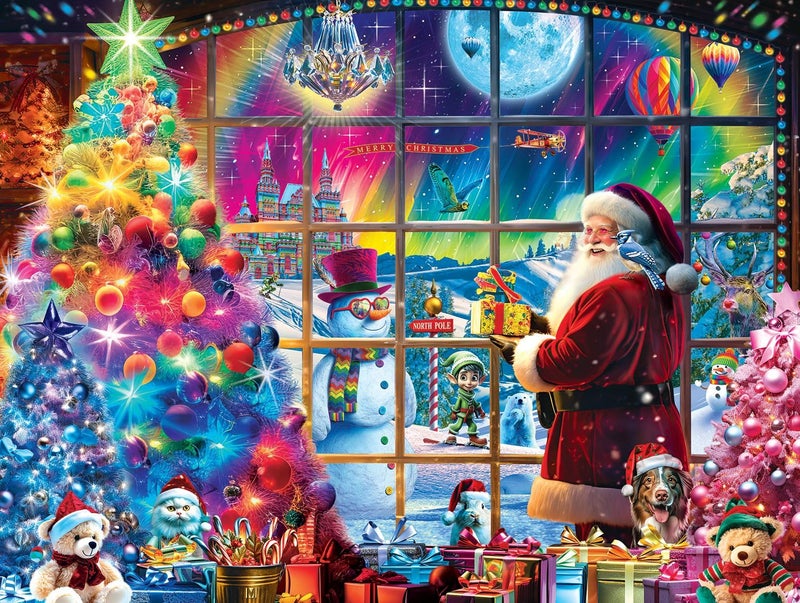 Springbok 1000 Piece Jigsaw Puzzle for Adults Christmas Magic Colorful and Vibrant Holiday 1000 pc Large Piece Puzzle Perfect for Family Game Nights - Image 3