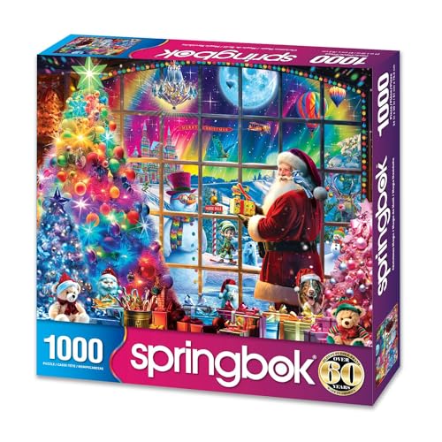Springbok 1000 Piece Jigsaw Puzzle for Adults Christmas Magic Colorful and Vibrant Holiday 1000 pc Large Piece Puzzle Perfect for Family Game Nights - Image 5