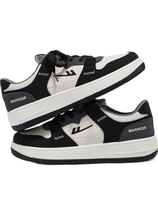 Pull Back Warrior Official Canvas Shoes Men'S Spring And Summer All-Match Breathable Outdoor Couple Casual Shoes Sports Men'S And Women'S Shoes White And Black Size 42 - Image 2