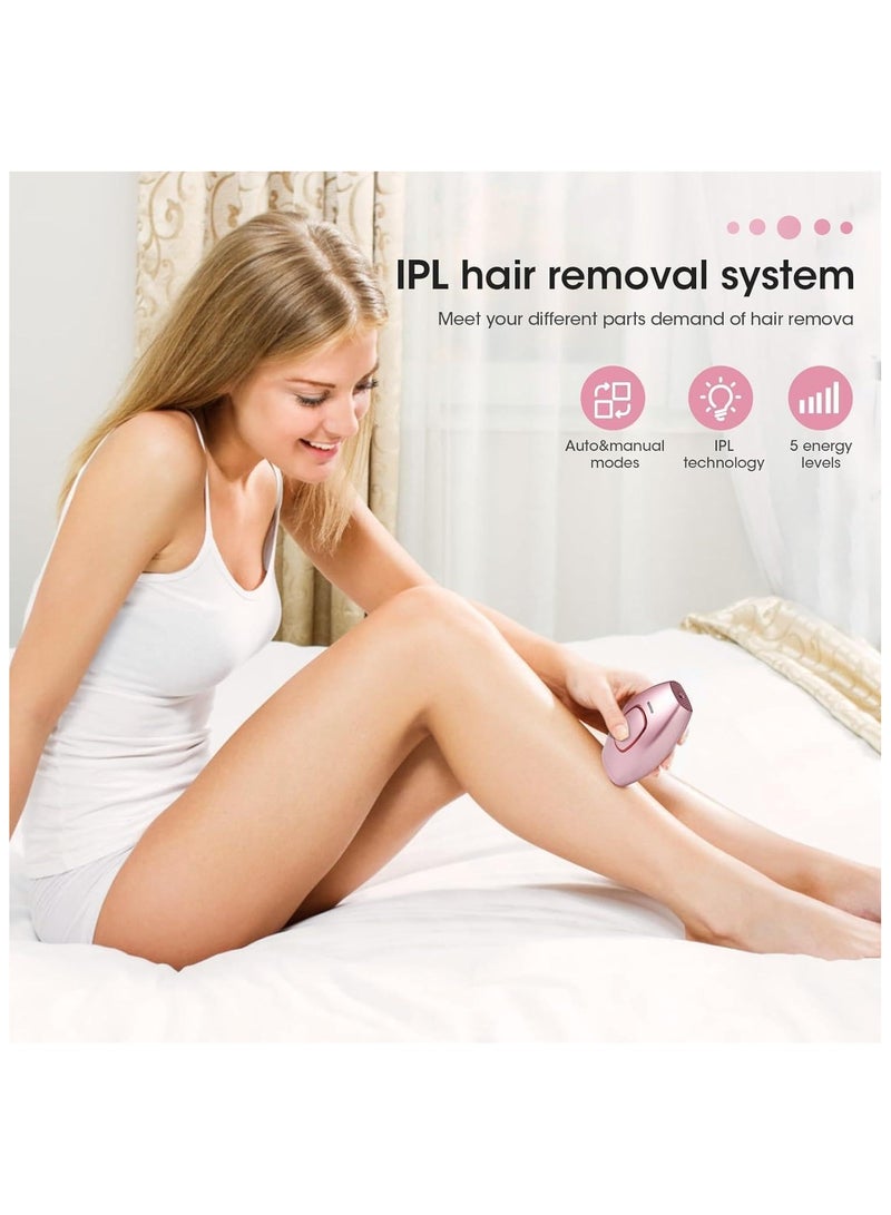 REBENUO Body Bikini IPL 500,000 Flash Depilator Pulses Permanent Laser Epilator Painless For Women Hair Removal Home Use Devices - White - Image 5
