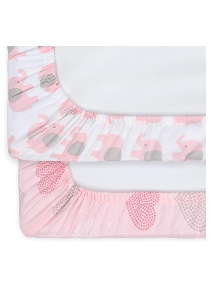 Moro Moro Soft & Breathable Mini Crib Sheet – 100% Cotton  - Image 3