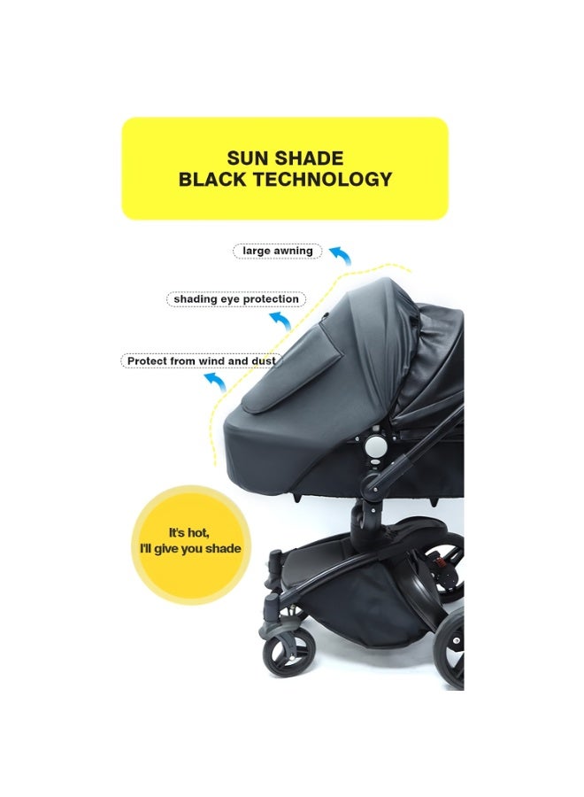 Baby carriage sunshade - universal sunshade for baby strollers - UV protection (UPF50+) - Image 1