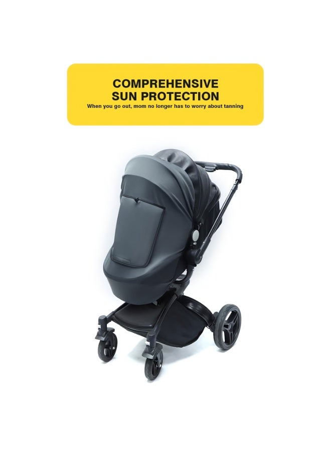 Baby carriage sunshade - universal sunshade for baby strollers - UV protection (UPF50+) - Image 3