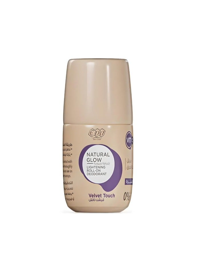 Eva Roll-on Natural Glow Velvet Touch Skin Lightening Deodorant 60 grams - Image 1