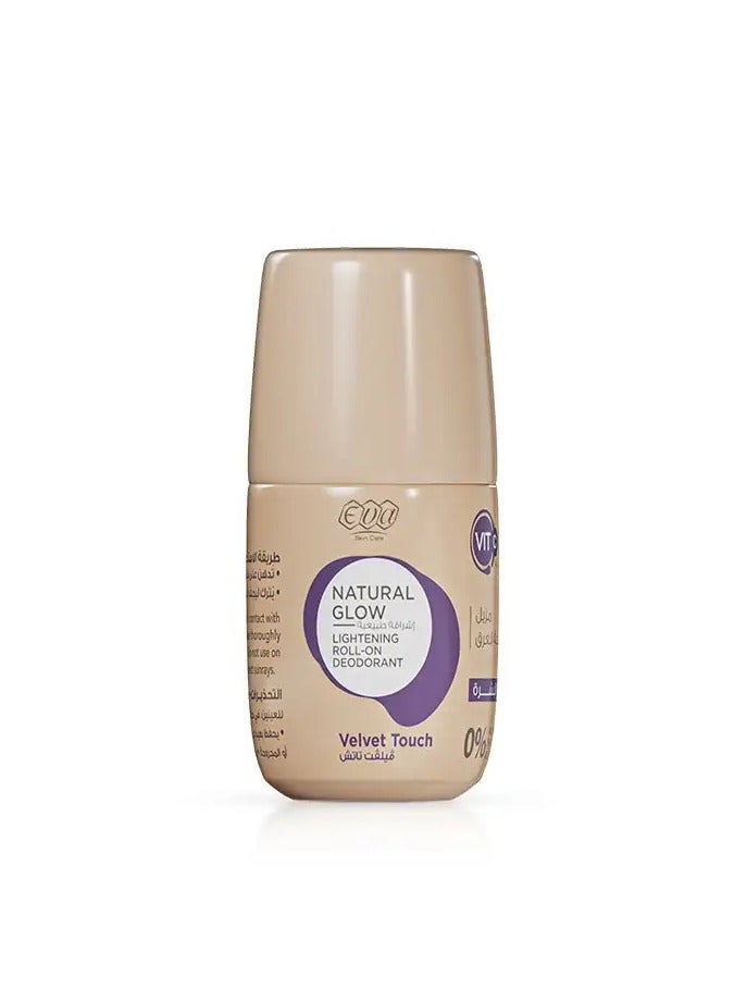 Eva Roll-on Natural Glow Velvet Touch Skin Lightening Deodorant 60 grams - Image 2