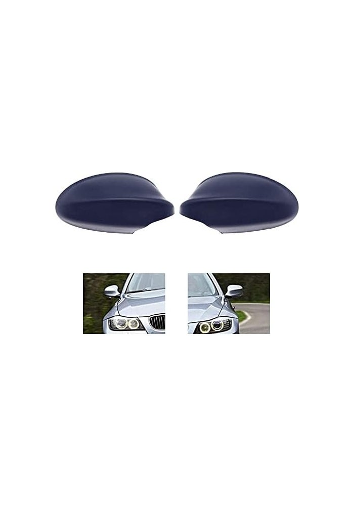 Vuzmode Matte Black Car Rear View Mirror Covers for BMW 3 Series - Image 4