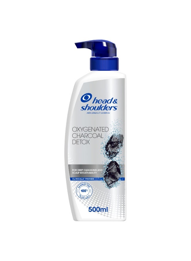 Head & Shoulders Charcoal Detox Anti Dandruff Shampoo 500ml - Image 1