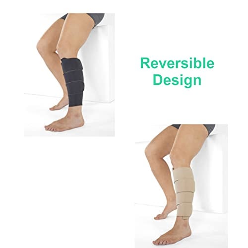 Juzo Reversible Versatile Support 30-60mmHg Calf Compression Wrap, Beige, 2XL Max Long - Image 3