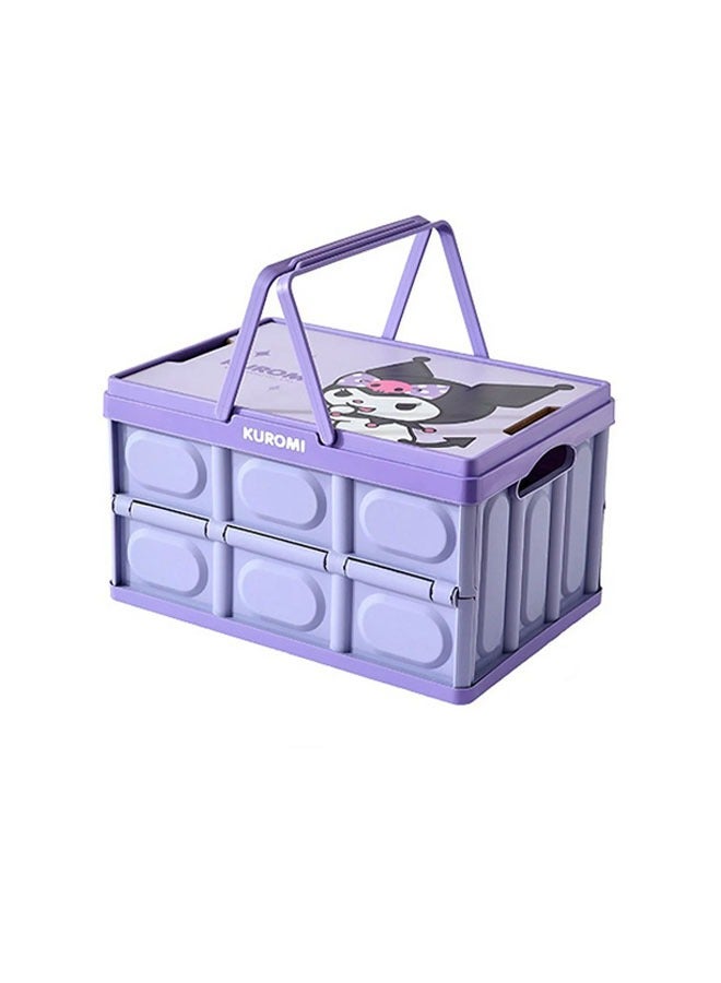 General Kuromi car trunk storage box storage box foldable car camping storage box car storage box car contents  - Image 1