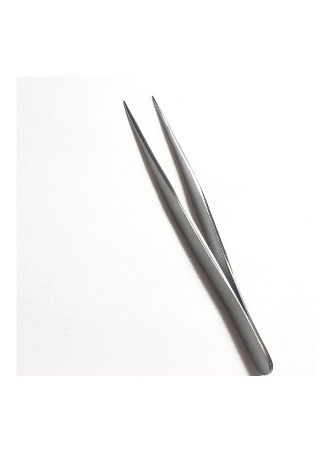 NIBEMINENT Eyelash Extension Tweezer Silver - Image 1