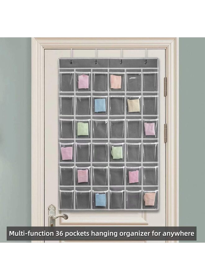 36 Clear Pockets Classroom Pocket Chart for Cell Phones and Calculator Holder, Pocket Chart for Classroom with Number Sticker Homeschool Supplies and Classroom Must Haves - Image 3