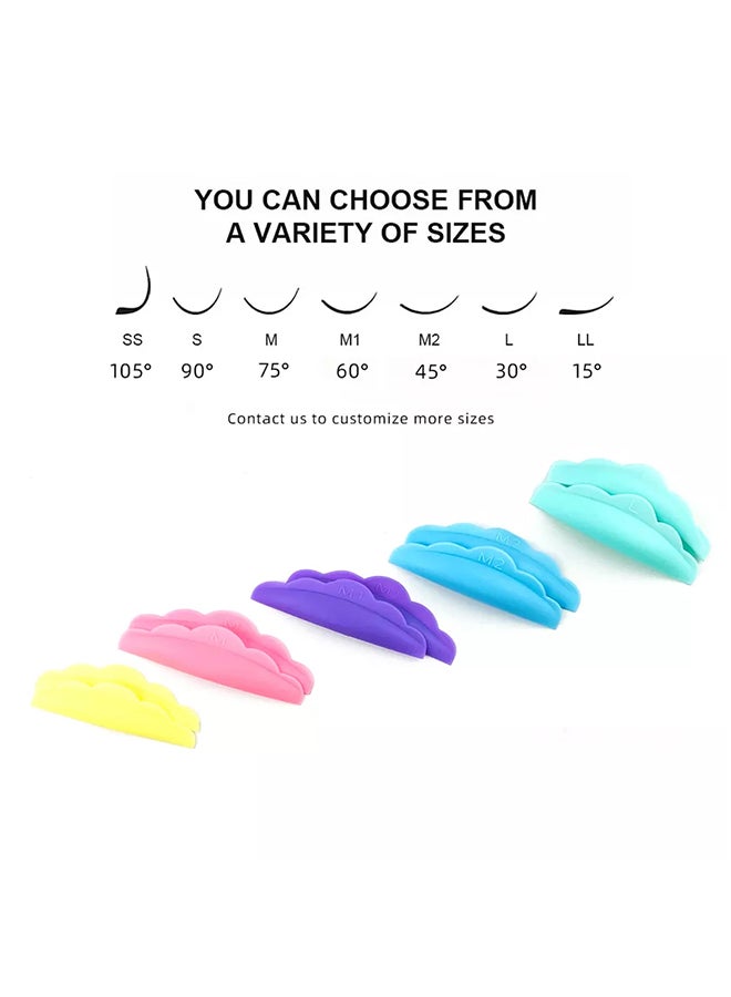 IOLITE 10-Pieces Eyelash Perming Pads Silicone Perm Lift, Eyelash Curler Refills Pads For S, M, L With 5 Different Sizes- GJD01 - Image 5