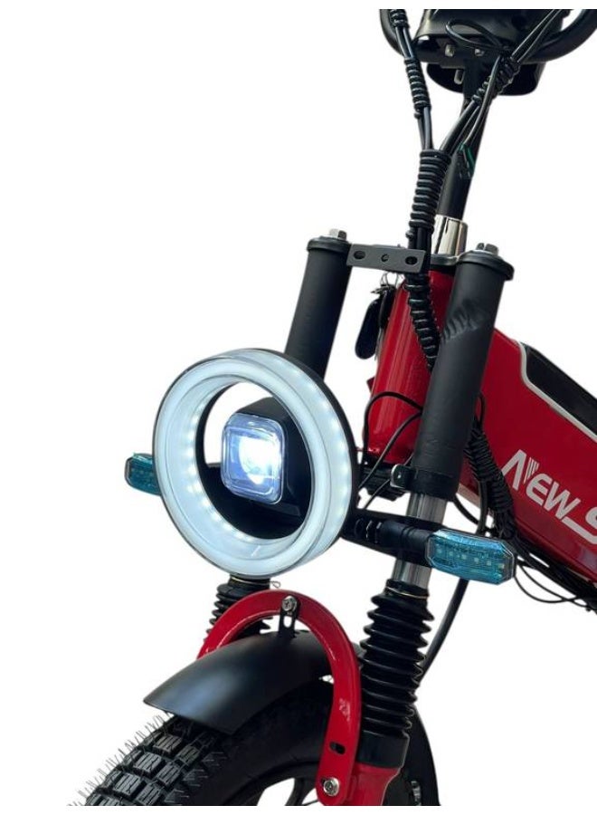 الدراجة الكهربائية ببطاريتين 60 فولت 40 الف امبير مقاس 20 انش - Image 2