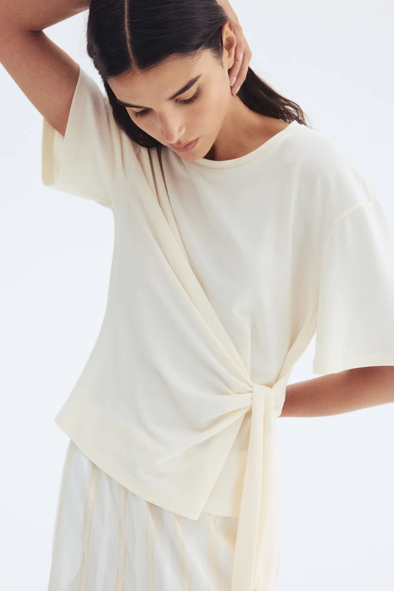 اتش اند ام بلوزة بأربطة