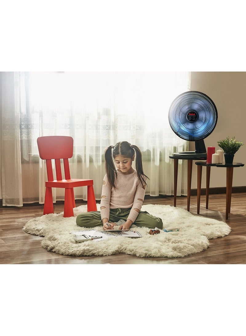 Tefal Silence Force Desk Fan - 16 Inches - 3 Speeds - 100 m³ 75 W VG4110EE Black - Image 4