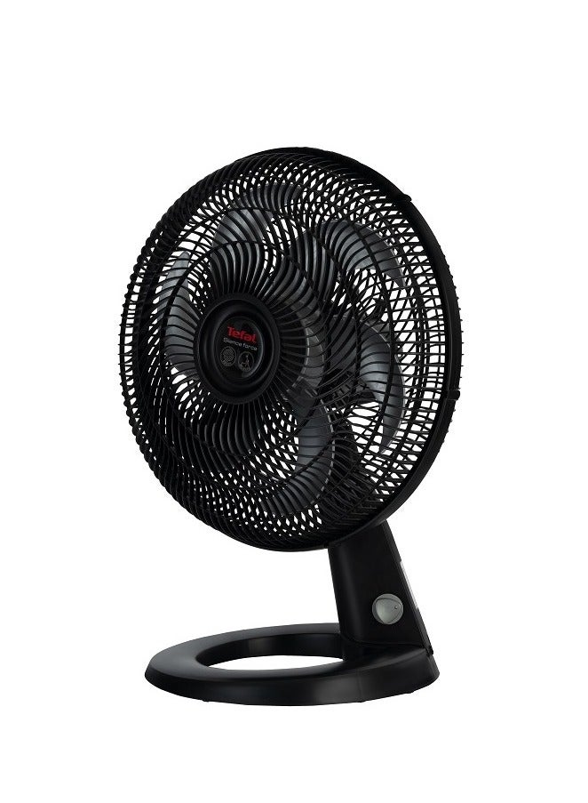 Tefal Silence Force Desk Fan - 16 Inches - 3 Speeds - 100 m³ 75 W VG4110EE Black - Image 2