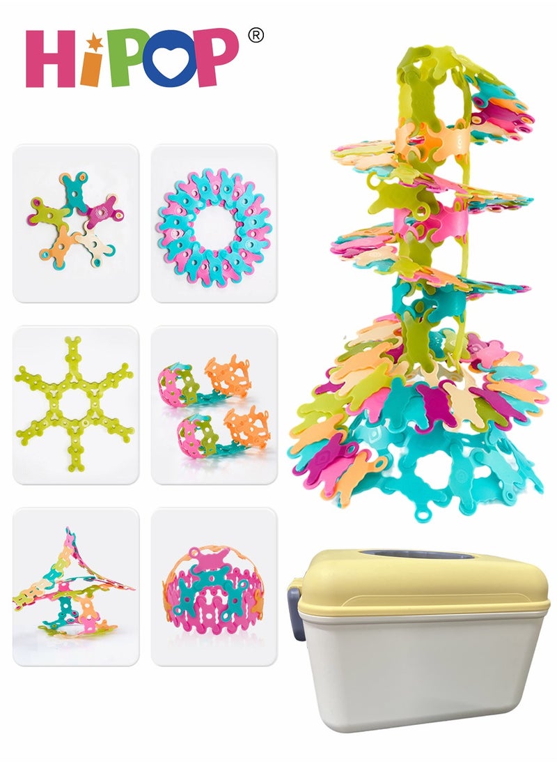 HIPOP Building Blocks With Boxes 280 Pieces,Can Be Transformed Into Any Product,Educational Toys For Kid,Creative Novelty Toys  - Image 1