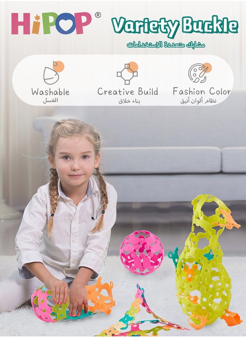 HIPOP Building Blocks With Boxes 280 Pieces,Can Be Transformed Into Any Product,Educational Toys For Kid,Creative Novelty Toys  - Image 4