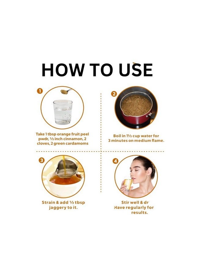 رين تيك مسحوق قشر البرتقال العضوي من هيربالز 100 جرام | طبيعي وعضوي نقي | قناع تفتيح البشرة | غني بفيتامين سي ومضادات الأكسدة | خالٍ من القسوة ونباتي - Image 4