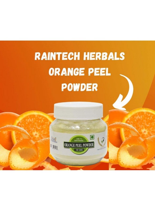 رين تيك مسحوق قشر البرتقال العضوي من هيربالز 100 جرام | طبيعي وعضوي نقي | قناع تفتيح البشرة | غني بفيتامين سي ومضادات الأكسدة | خالٍ من القسوة ونباتي - Image 2