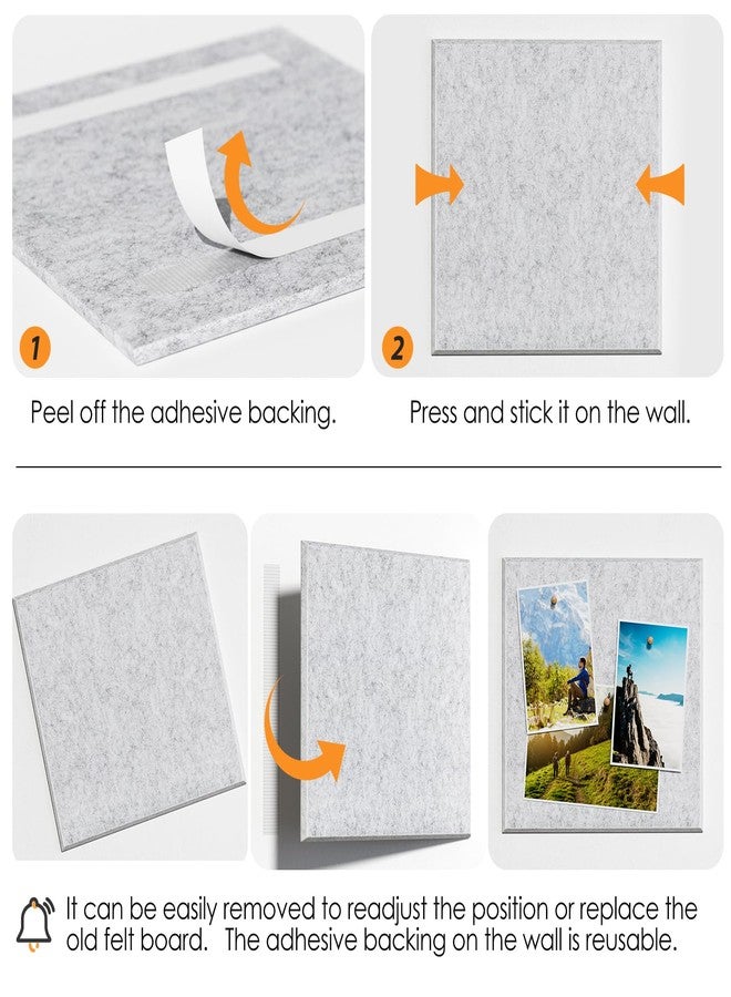 ماكسجير لوحة فلين كبيرة للجدران من ماكس جير، مقاس 36 × 24 بوصة، لون رمادي فاتح، عبوة من 6 قطع من بلاط الجدران اللبادي مع دبابيس تثبيت، لوحات فلين للمكاتب، لوحة دبابيس، لوحة إعلانات، لوحات فلين - Image 5