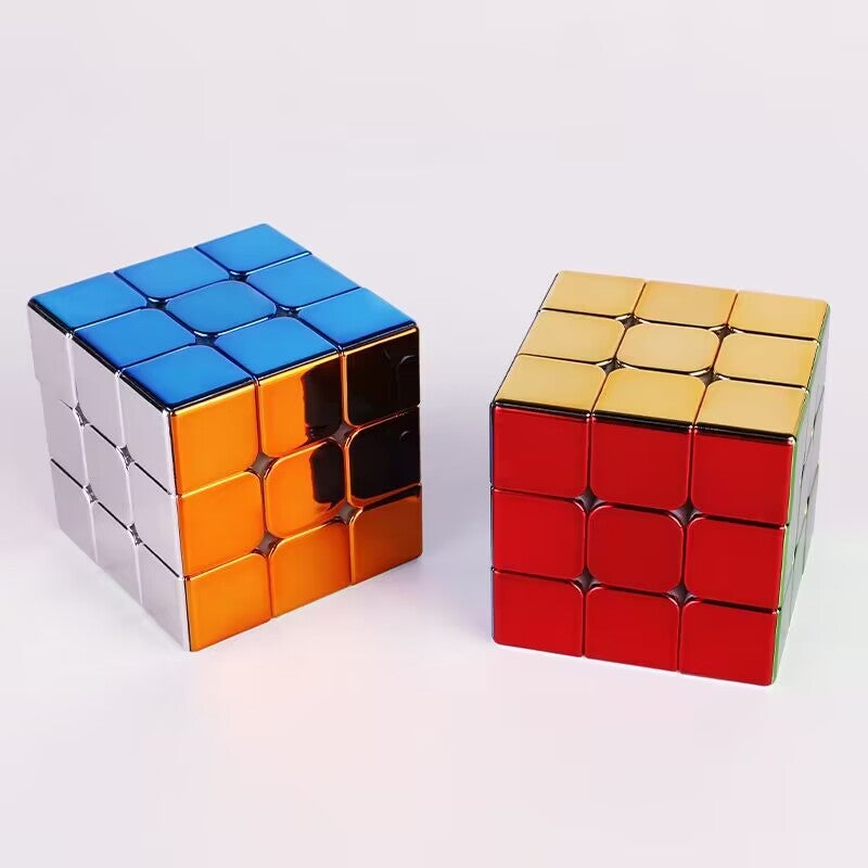 Holy Hand Legend Colorful Third-Order Rubik'S Cube Electroplating Smooth Magnetic Force Professional Competition Quick Twist Smooth Educational Children'S Toy - Image 1