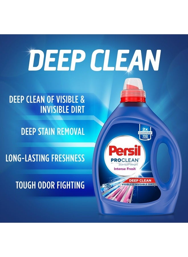 Persil Intense Fresh Everyday Clean, Liquid Laundry Detergent, High Efficiency (HE), Deep Stain Removal, 2X Concentrated, 82.5 fl oz, 110 Loads - Image 3