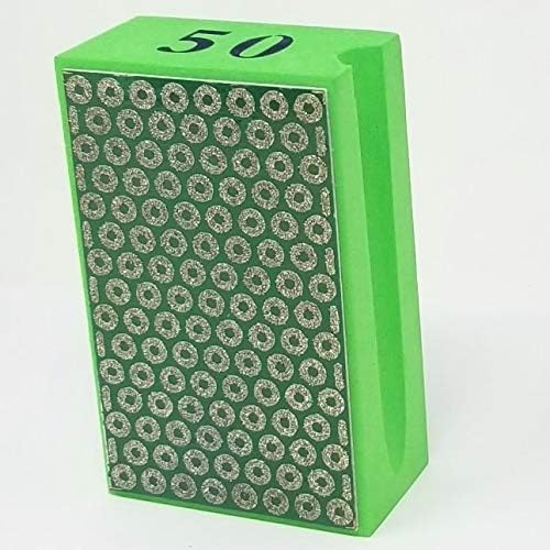 STADEA Diamond Hand Polishing Pad Electroplated Grit 50 for Granite Concrete Terazzo Polishing - Image 1