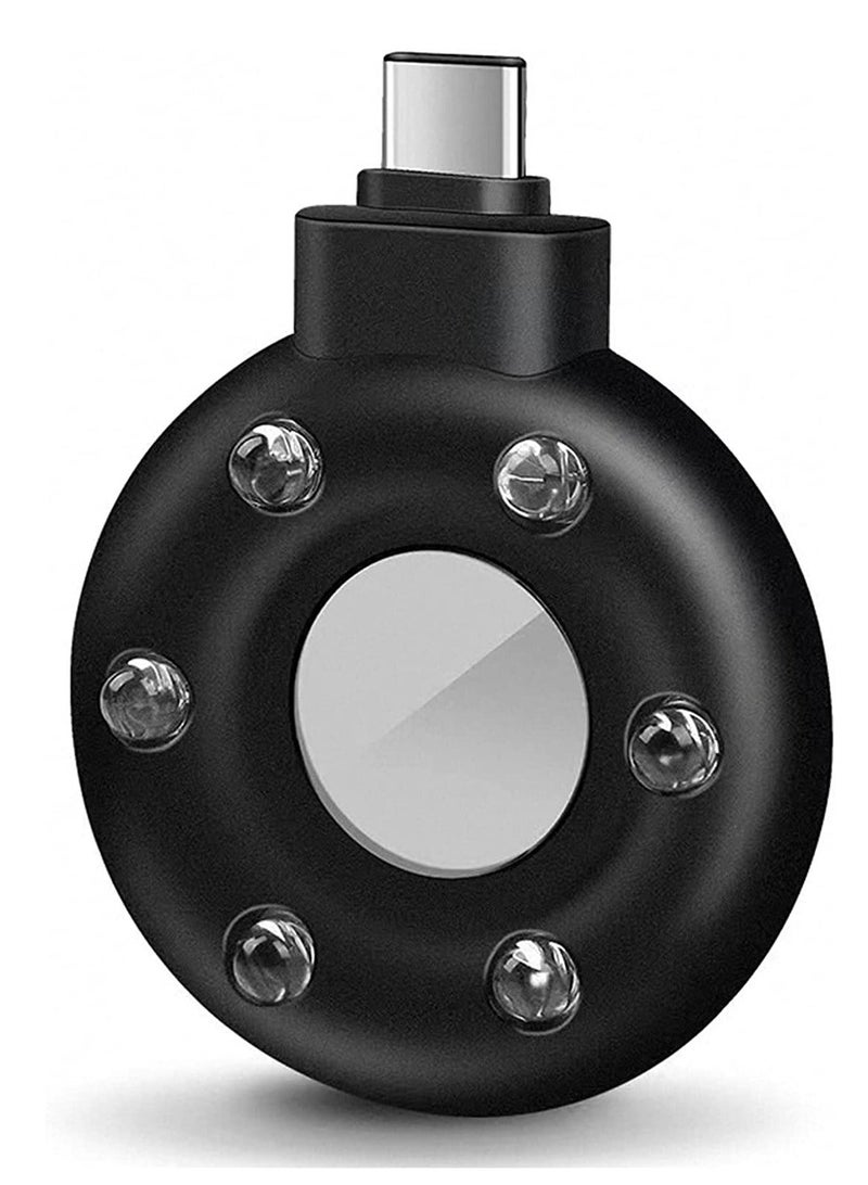 Hidden Camera Detectors, Camera Detector spy Camera Finder Privacy Protector, Listening Device Detector, RF Signal Detector with Infrared Viewfinders Pocket Sized USB C  Lightning Charging Black - Image 1