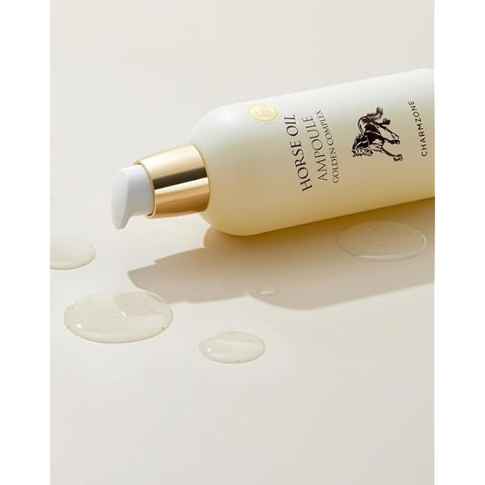 CHARMZONE Mayu Horse Oil Ampoule Golden Complex, Korean Beauty Skin Care Intense Face Moisturizer Nourishing Wrinkle Improvement Gift for All Skin Types (100 ml/3.38 fl.oz) - Image 1