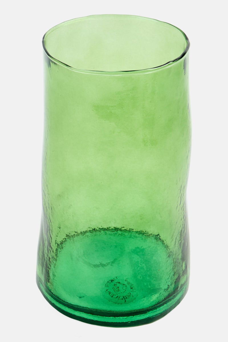 Muy Mucho Glass Vase 22 H x 13 D cm, Green  - Image 2