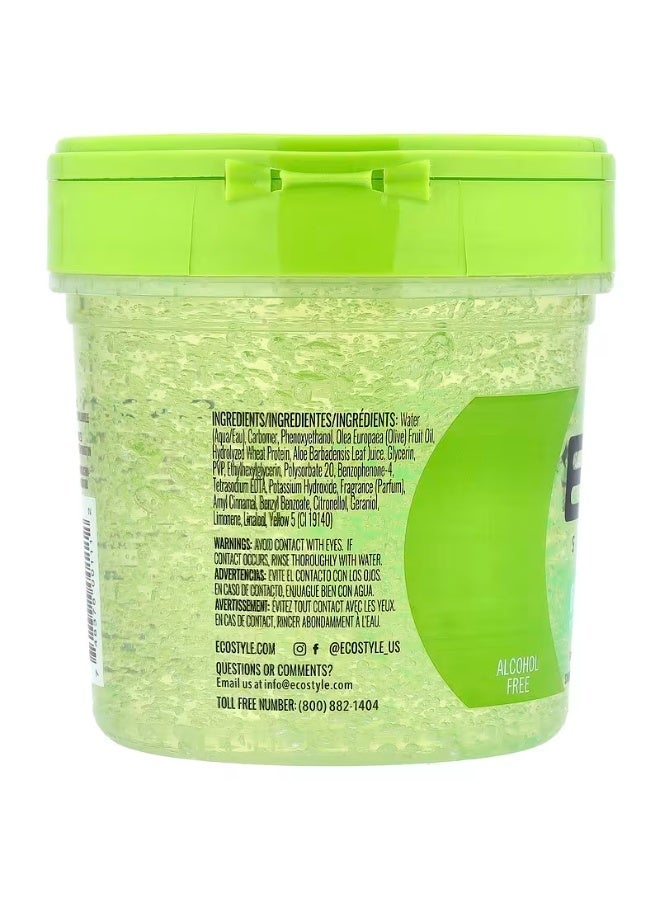 Eco Style, Styling Gel, Max Hold, All Hair Types, Olive Oil, 16 oz (454 g) - Image 2