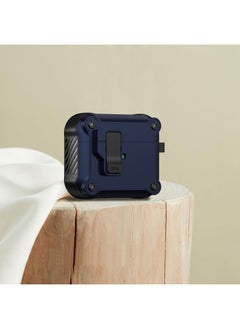 Case Cover For AirPods 3 Eagle Shockproof Earphone Protective Case with Switch Royal Blue