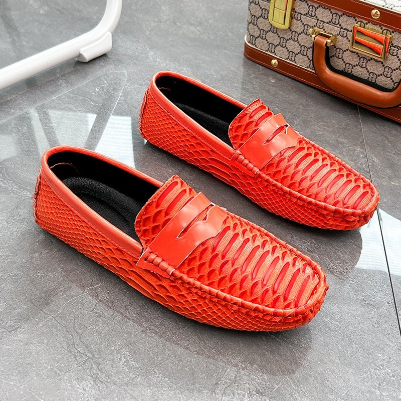 Men'S Loafers Casual Leather Shoes Handmade Shoes Retro British Fashion Shoes Leather Shoes Men'S Loafers - Image 2