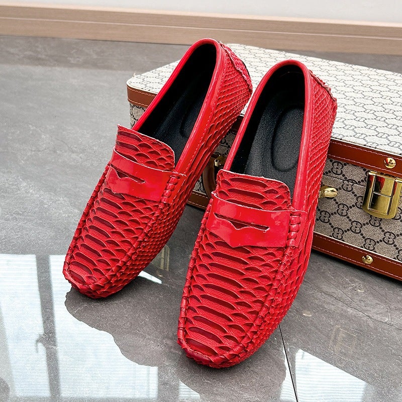 Men'S Loafers Casual Leather Shoes Handmade Shoes Retro British Fashion Shoes Leather Shoes Men'S Loafers - Image 4