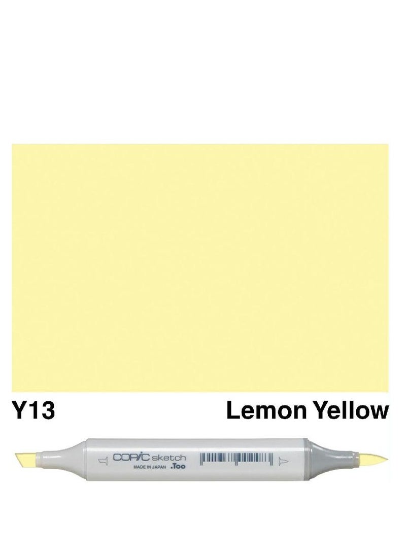 Sketch Y-13 Graphic Art Marker Lemon Yellow Twin Tip