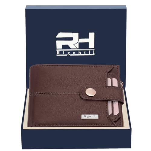 RIGOHILL Doger Brown Mens Leather Wallet | Genuine Leather Wallet with RFID Blocking | Gift Set for Men - Image 2