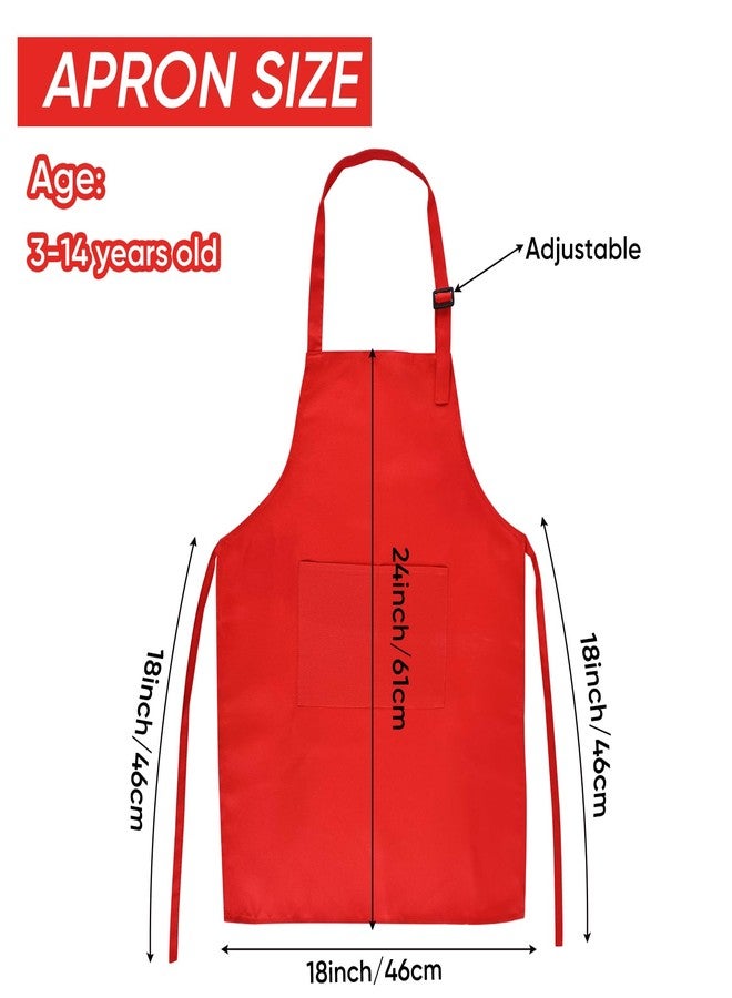 NACHLYNN 10 Pieces Adjustable Kids Apron With 2 Pockets for Painting, Cooking, Baking, Crafts Activity (Multicolor) - Image 2